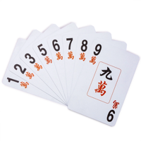 Jeu de cartes de mahjong américain de haute qualité, imperméables, en PVC plastique, style occidental chinois
