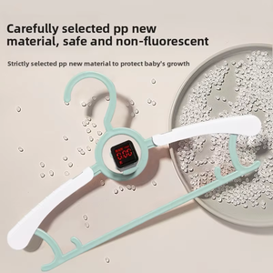 Gantungan Baju Anak Plastik Premium Gaya Nordik untuk Balita hingga Dewasa, Warna <span class=keywords><strong>Pastel</strong></span> Multi-warna untuk Lemari Pakaian Kecil - Product Image 3