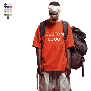 Camiseta de Hombre 100% Algodón, Diseño de Logotipo Personalizado, Calidad de Lujo, Cuello Redondo, Hombros Caídos, Estilo Urbano, Camiseta Lisa - Product Image 1