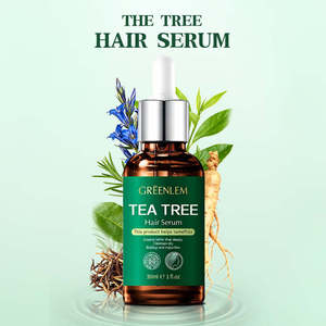 Huile capillaire GREENLEM TEA TREE - Prévention de la perte de cheveux et traitement de la croissance des cheveux pour adultes, usage unisexe, formule à base de plantes - Product Image 3