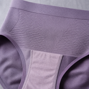 <b>Women's</b> Ultra High-Rise Postpartum Shaping Panties, Graduated Compression Tummy Control Seamless <b>Briefs</b>, Cotton Gusset Taro - Product Image 5