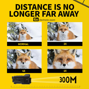 FNIRSI NVS-20 4K Monoculaire Dispositif de Vision Nocturne Full <span class=keywords><strong>Dark</strong></span> 300m Infrarouge 6x Zoom Numérique Télescope De Chasse En Plein Air Jour Nuit Utilisation - Product Image 3