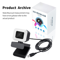 Kamera Web 2K 2024 untuk Streaming Langsung Video Youtube, Webcam Full HD dengan Mikrofon dan Speaker