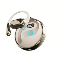 Auriculares deportivos inalámbricos con gancho para la oreja BTV 5.5, impermeables IPX3, con estuche de carga chapado de 200 mAh, no intrauditivos, al por mayor