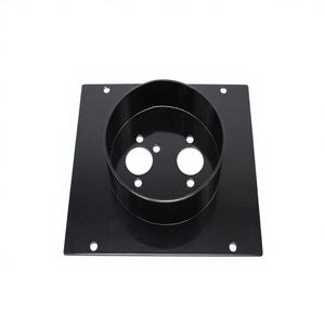 Placa de Montaje Plana de Acero Inoxidable Negra para Calentador Diésel Chino - Product Image 1