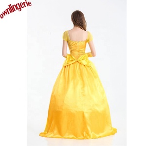 Holesale Adult Beauty <span class=keywords><strong>y</strong></span> The East spospaly ellow incelle Elle arty ancing RESS allowollow ostume for omen - Product Image 3