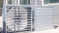 Ventilateurs extracteurs industriels muraux électriques AC OEM personnalisables à entraînement direct, 40 pouces, en acier inoxydable, avec roulements à billes, 1100 mm