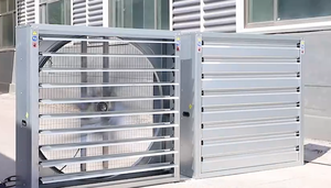 Ventilateurs extracteurs industriels en acier inoxydable de 40 pouces (1100 mm) à entraînement direct, personnalisables, pour montage mural, type marteau oscillant - Product Image 2