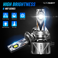 Novsight 240W 60000LM Luces LED para Automóvil, H7 H11 9005 9006, Faros Delanteros LED, Focos LED H4