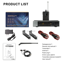 Système de monitoring intra-auriculaire sans fil UHF monocanal TNH WM-103 avec portée de 300 m et récepteurs illimités pour les groupes