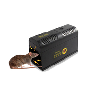 Piège à rats électronique solide et durable pour la lutte contre les souris en intérieur et en extérieur, étanche, sans contact, design sûr, réutilisable avec des piles
