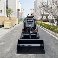 Mini-chargeuse compacte diesel sur chenilles pour l'agriculture et le jardin, livraison gratuite, en stock