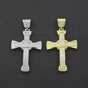 Hip Hop Classic <b>Cross</b> Pendant Necklace Men's Hip Hop Necklace Hiphop - Product Image 2