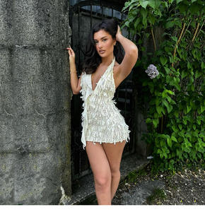 2024 abiti da sole alla moda Casual <span class=keywords><strong>Sexy</strong></span> scollo a V abito corto da ragazza senza maniche <span class=keywords><strong>abbigliamento</strong></span> estivo da <span class=keywords><strong>donna</strong></span> da <span class=keywords><strong>donna</strong></span> - Product Image 6