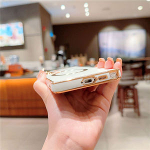 Étui en silicone souple de chargement sans fil magnétique plaqué or de luxe pour samsung s23 plus ultra S22 S21 FE <span class=keywords><strong>S20FE</strong></span> - Product Image 4