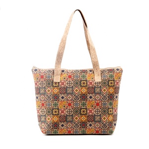 Bolsa de corcho importada de Portugal, bolsa de almacenamiento portátil <span class=keywords><strong>con</strong></span> tótem de viento nacional <span class=keywords><strong>con</strong></span> impresión digital HD - Product Image 2