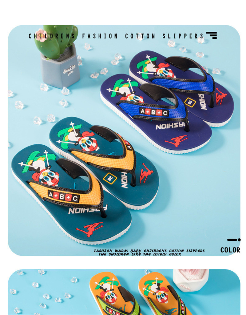 Children Filp Flops Summer PVC Shoes Cartoon Printed Kids Filp-flops Slippers