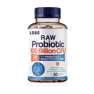 Capsules d'Enzymes Digestives Probiotiques Personnalisées pour Adultes, Modèle 120, Favorisant la Digestion, 60 Pièces, Durée de Conservation 24 Mois, Exportation OEM - Product Image 1