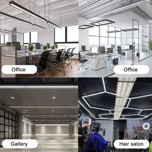 Luminaire suspendu LED linéaire rond moderne en aluminium industriel 800 mm à intensité variable pour bureau, salle de sport, <span class=keywords><strong>centre</strong></span> de remise en forme - Product Image 5