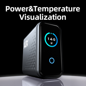 Fabrik-Großhandel 140W GaN-Ladegerät 4-Port Desktop-Ladestation PD3.1 Schnellladung mit KI-Smart-Display für Handy- und Laptop-Ladegeräte - Product Image 5