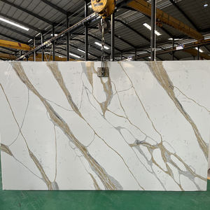 หิน GOLDTOP ODM/OEM ควอตซ์สังเคราะห์ 5072 Calacatta Stella แผ่นใหญ่สำหรับเคาน์เตอร์ทันสมัย พื้น โต๊ะ ท็อปในร่ม และท็อปห้องน้ำ - Product Image 1