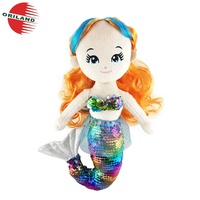 Jolies poupées sirènes mignonnes, poupées en tissu, poupées en tissu doux, jouet en peluche
