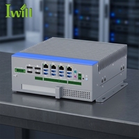 Computadora Industrial Delgada de 4P DC 12-28V con 6 COM, 8 USB3.1, 1 Ranura PCIe X16 y Tecnología de IA