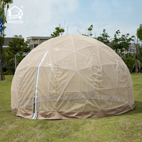 Salle à manger décontractée en extérieur détachable personnalisée salle dôme Igloo en polycarbonate pare-pluie panoramique dôme étoile transparent
