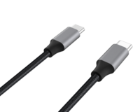 Kabel Pengisian Cepat Tipe C 100W Grosir, Kabel Data USB C Berbahan Nilon Kepang dan Aluminium Alloy untuk Ponsel dan Notebook