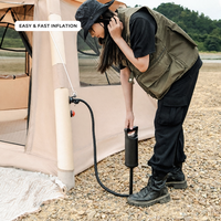 Tente de camping gonflable 6,9 m² en Oxford 420D, colonne d'air, quatre saisons, imperméable, grande famille, extérieur, 2,2*2,2*1,7m, installation rapide, anti-UV