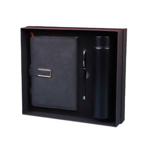 Coffret Cadeau d'Entreprise de Luxe Annuel SiYJ20 : Carnet à Couverture PU de Haute Qualité, Bouteille Isotherme, Stylo – Ensemble Promotionnel pour Affaires - Product Image 1