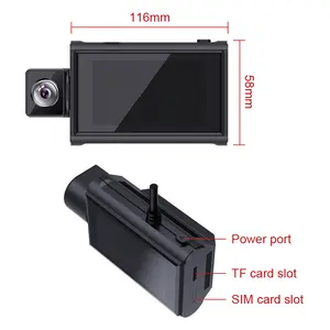 AOEDI D12 3 inch Touch Screen ADAS Dash Cam Android 10 BT FM Transmit Dual Lens DVR With Remote Monitor Wifi