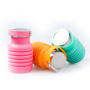 Botella de Agua Plegable Reutilizable de Silicona Portátil para Deportes y Viajes, Venta al Por Mayor - Product Image 6