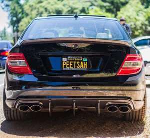 Lame de pare-choc arrière pour voiture en Fiber de carbone, accessoire de véhicule, classe C W204 C63 AMG C300, Sedan de Sport, 2012 up, W204 C63 - Product Image 3