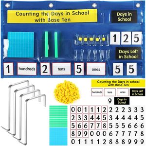 Tabla de Bolsillo para Contar Días, Herramienta de Matemáticas para el Aula con Valor Posicional en Base Diez para la Escuela - Product Image 1