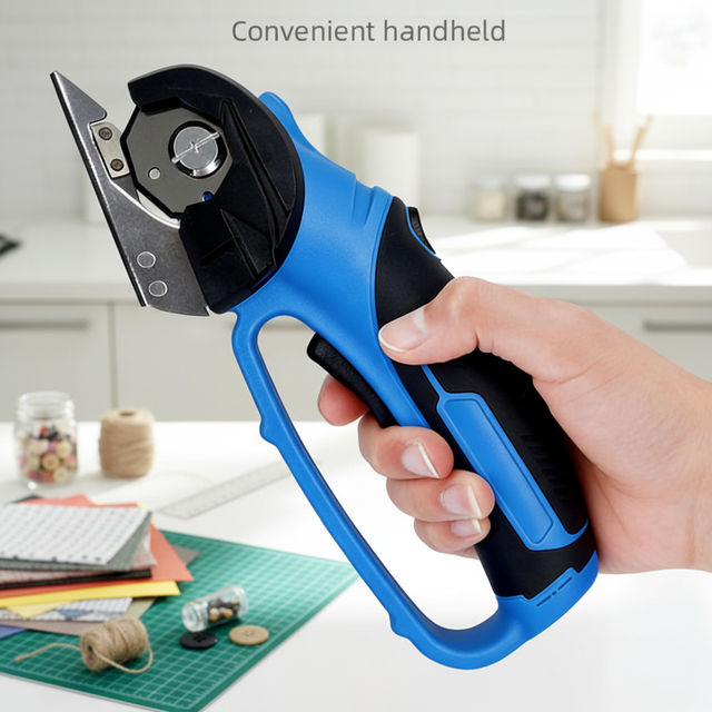 Multifunctional Electric Fabric Scissors Corded Lithium Battery 30MM Portable Cloth Cutter