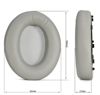 Coussinets d'oreille en cuir protéiné de remplacement pour casque sans fil Sony WH-1000XM4 XM4, coussinets en mousse à mémoire de forme douce