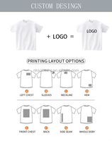 Camiseta de punto de peso pesado para alta calidad de gran tamaño 260 gramos personalizado Unisex 3D Animal Print manga corta