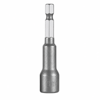 SANERPRO Embout hexagonal magnétique anti-chute en acier allié 9 mm x 65 mm de longueur, queue de 6,35 mm pour visseuses pneumatiques et fixation