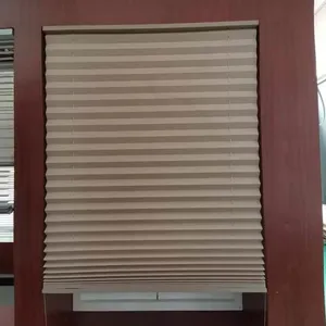 Supplier Offer Easy Installation Cordless Control Pleated Blinds