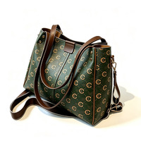Sac à main à fermeture éclair de grande capacité pour femme, personnalisable avec logo, motif géométrique, en cuir PU, tendance estivale, sac à bandoulière 50-65 cm