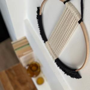 25*35cm precio <span class=keywords><strong>barato</strong></span> hecho a mano redondo Art Deco decorativo pared colgante arte con flecos de algodón para la decoración del hogar de la sala de estar - Product Image 5