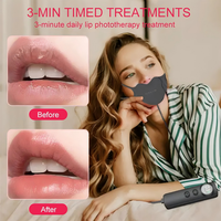 Masque LED portable IBN personnalisable, rechargeable, étanche, en ABS et silicone, pour la photothérapie des lèvres, soin anti-rides et repulpant