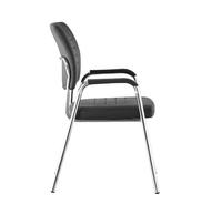 Chaise d'église de luxe avec accoudoirs, siège et dossier rembourrés en cuir PU de haute qualité, logo personnalisé, best-seller
