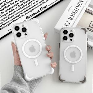 เคส TPU อะคริลิกแบบกันกระแทก 16 ชิ้น หนา 2 มม. สำหรับมุม  พร้อมแผ่นกันรอยสีแบบถอดได้ รองรับ Wireless Mag Ring - Product Image 1