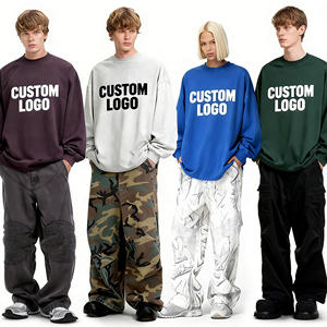 Camiseta de Manga Larga Retro Unisex de Alta Calidad con Logotipo Personalizado, 300G, Estilo Vintage, Corte Holgado, Transferencia Térmica, ODM, Poliéster/Algodón - Product Image 1