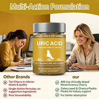 Complément alimentaire personnalisable en gros pour l'équilibre immunitaire et la régulation des niveaux d'acide urique – Capsules d'acide urique pour adultes