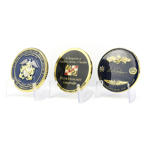 कस्टम चुनौती स्मारिका लेजर उत्कीर्णन कारतूस पीतल सोने चांदी संग्रह मैसेडोनिया सिक्का बिक्री के लिए - Product Image 2