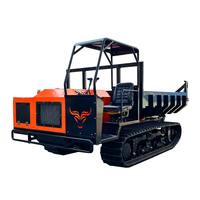 Dispositif de transmission hydraulique sans paliers, tombereau chenillé tout-terrain, tombereau chenillé auto-déchargeur pour travaux de génie civil