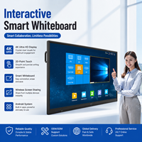 Tableau blanc interactif ZGS 4K, écran tactile plat 20 points, 40 points, tableau intelligent pour affichage numérique et salle d'exposition
